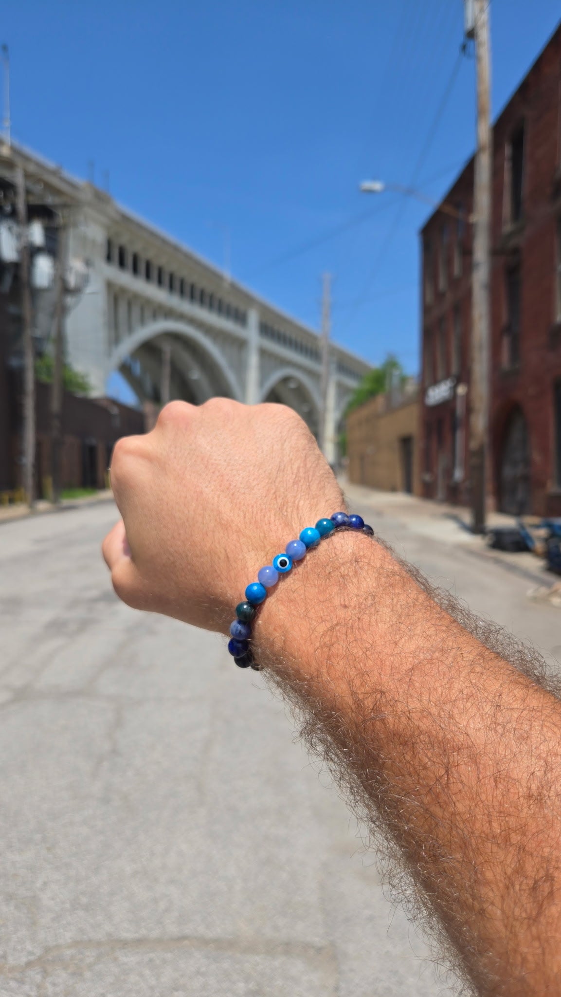 Blue Evil Eye Protection Bracelet –  Intuition, Calm & Spiritual Clarity