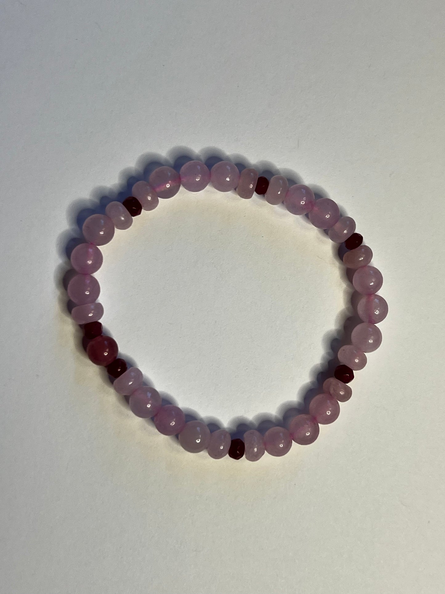 Seeds of Persephone — Rose Quartz, Pink Ruby & Strawberry Quartz Bracelet