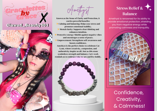 “Clawed Beauty” Amethyst Bracelet - Clawed_Beauty101 Collab