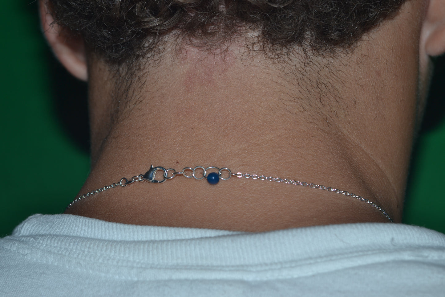 Blue Lace Agate Necklace (20”)