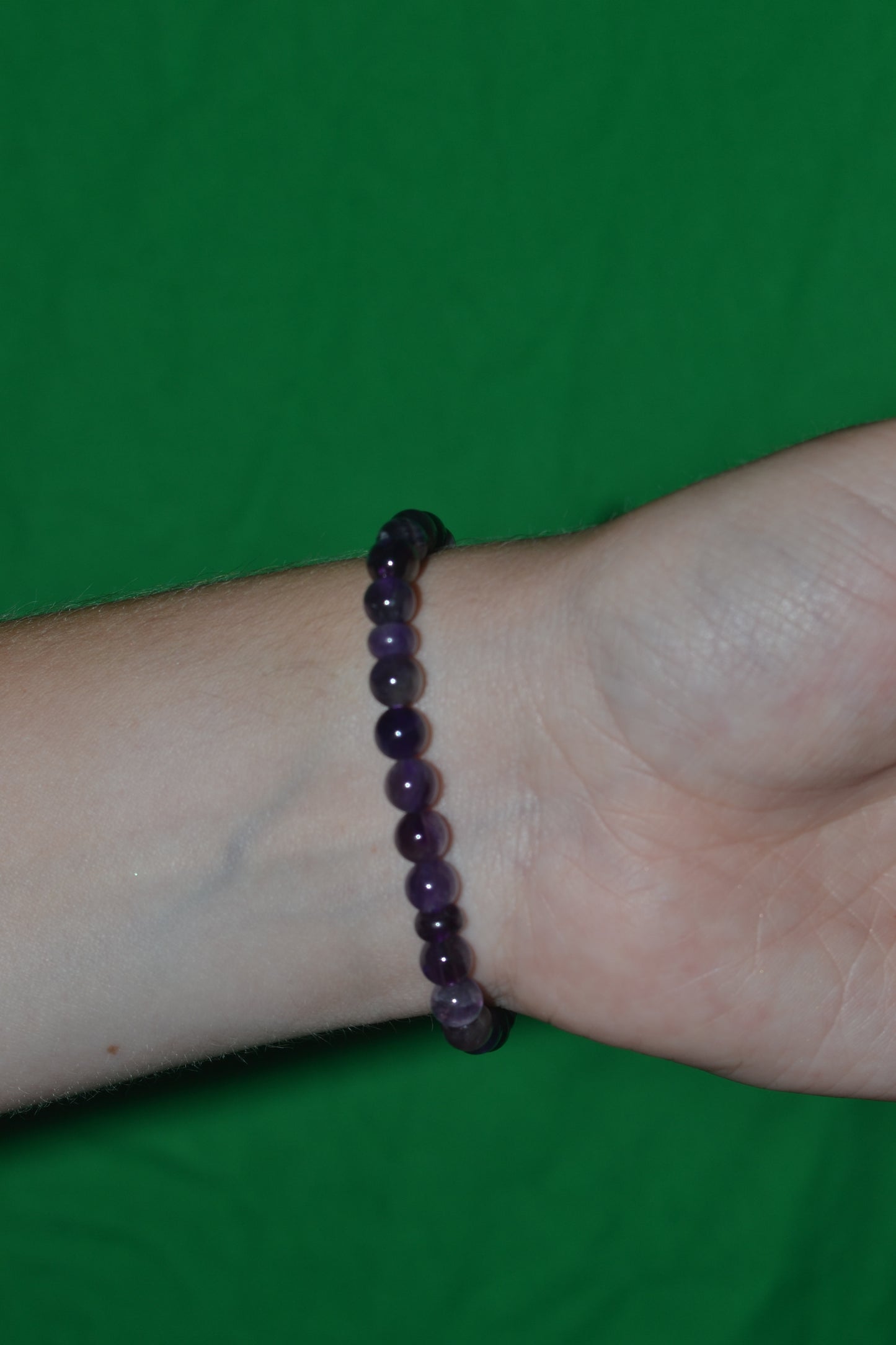 Amethyst Accent Bracelet – Rhythmic Rondelles & Heart of Love