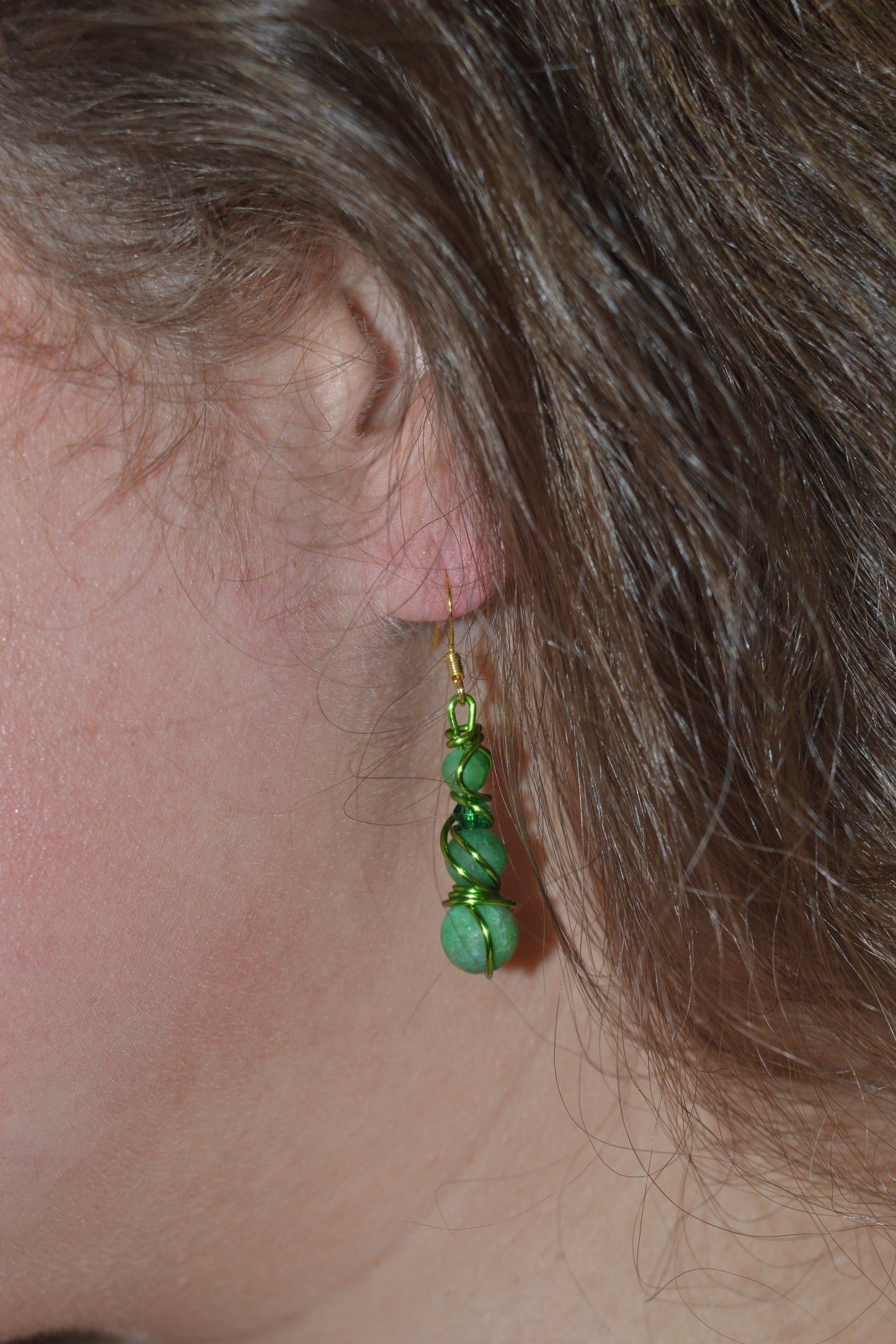Unpolished Jade Bracelet & Earring Set – Raw Heart Energy & Earth Elegance