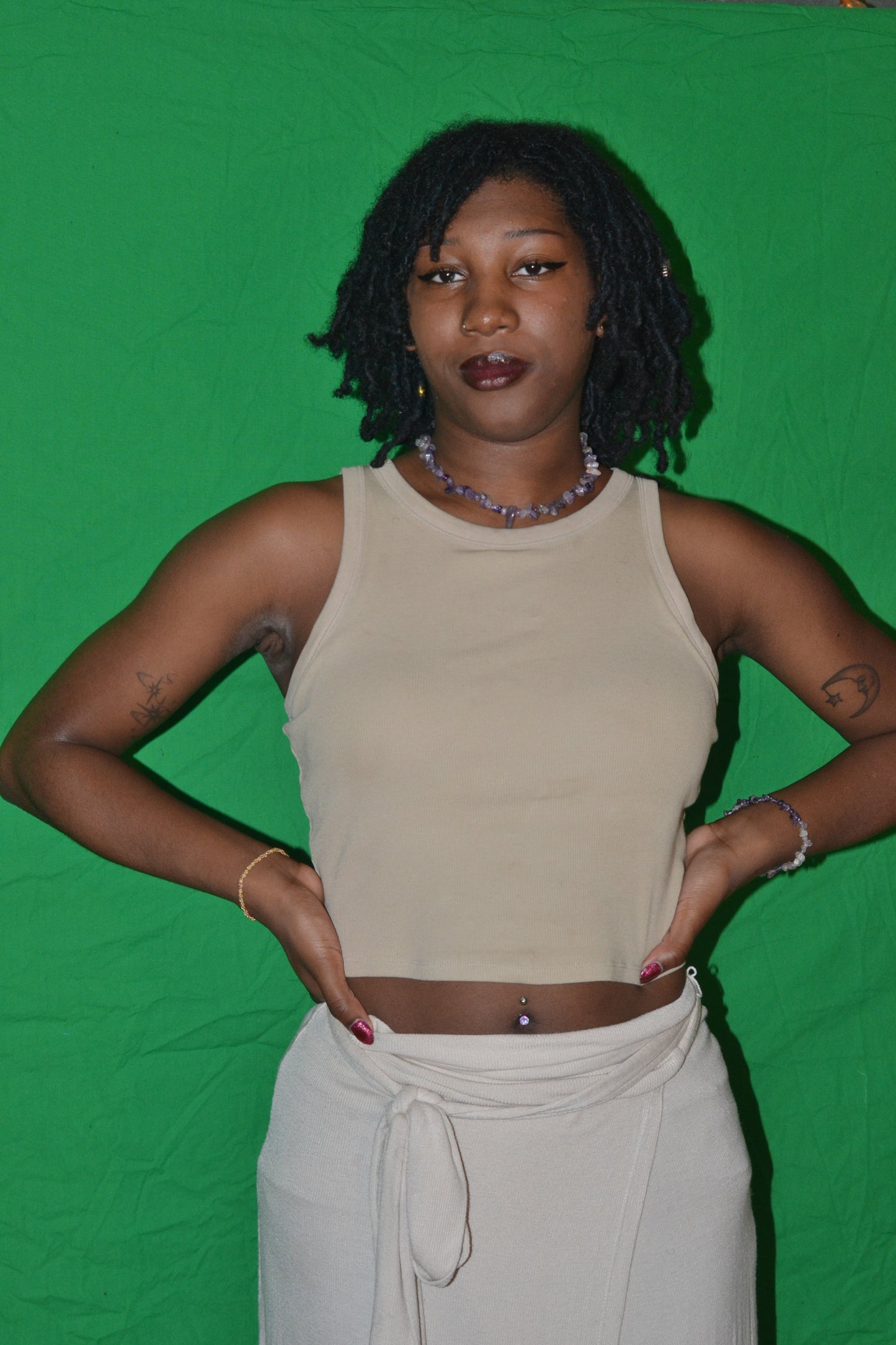 ๐ Raw Radiance โ Amethyst Chip Choker