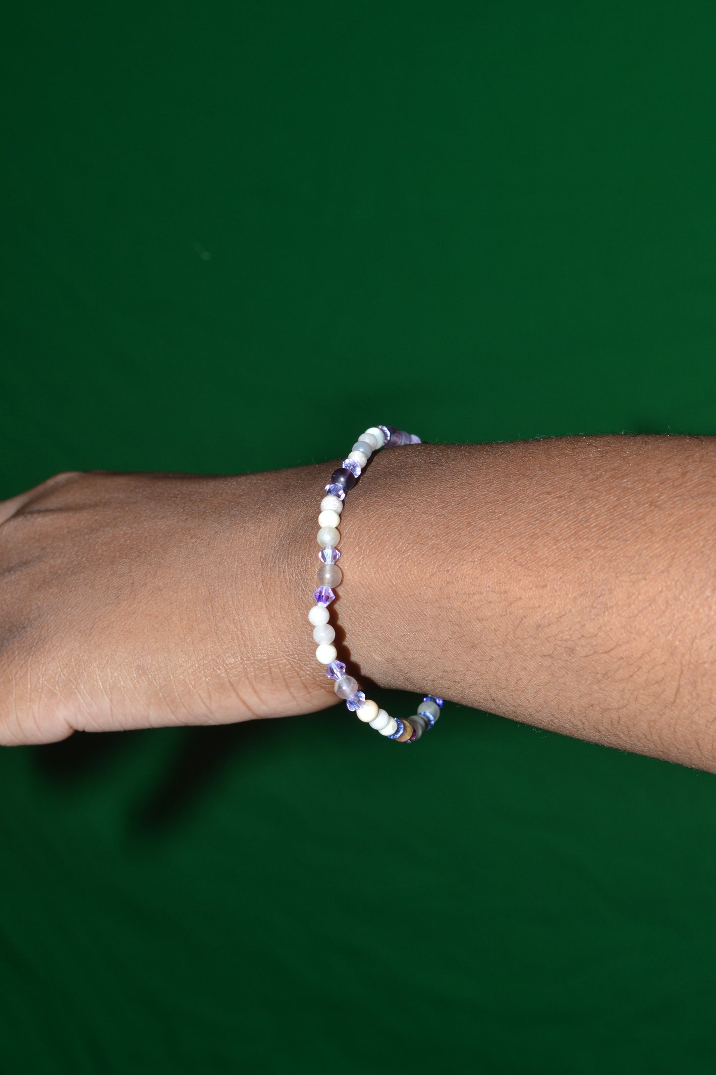 Celestial Alchemy Bracelet – Aura Moonstone, Super 7, Amethyst & More
