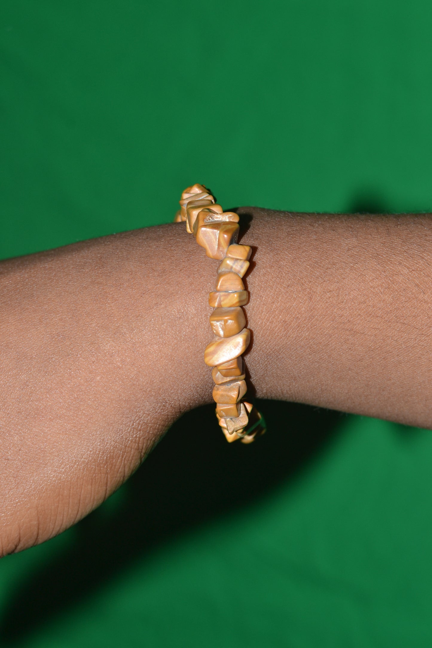 Wooden Jasper Chip Bead Bracelet β Grounding, Earth Energy & Inner Stability
