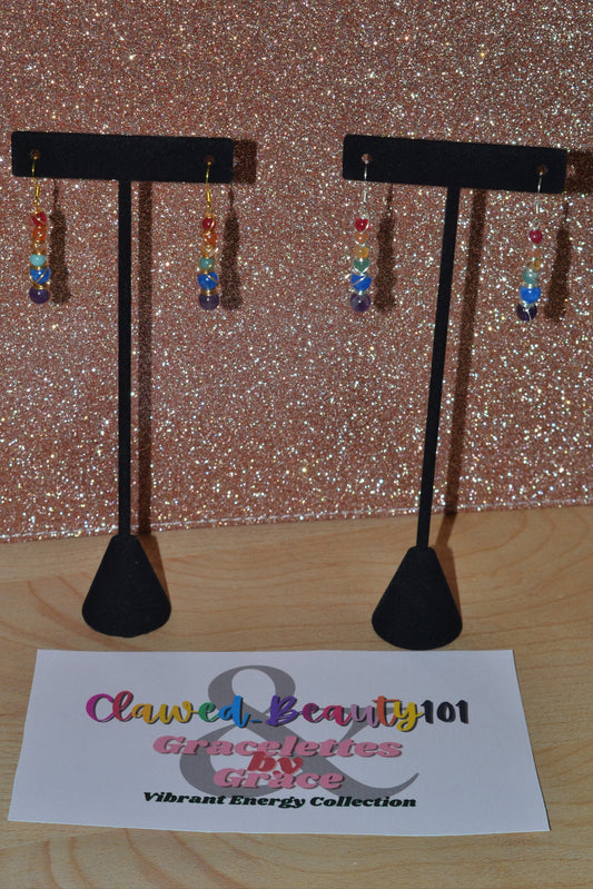 🌈 Rainbow Energy Earrings