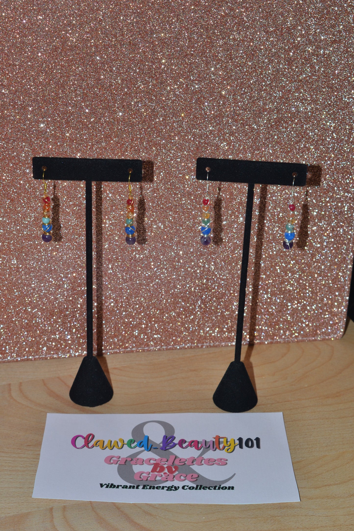 π Rainbow Energy Earrings