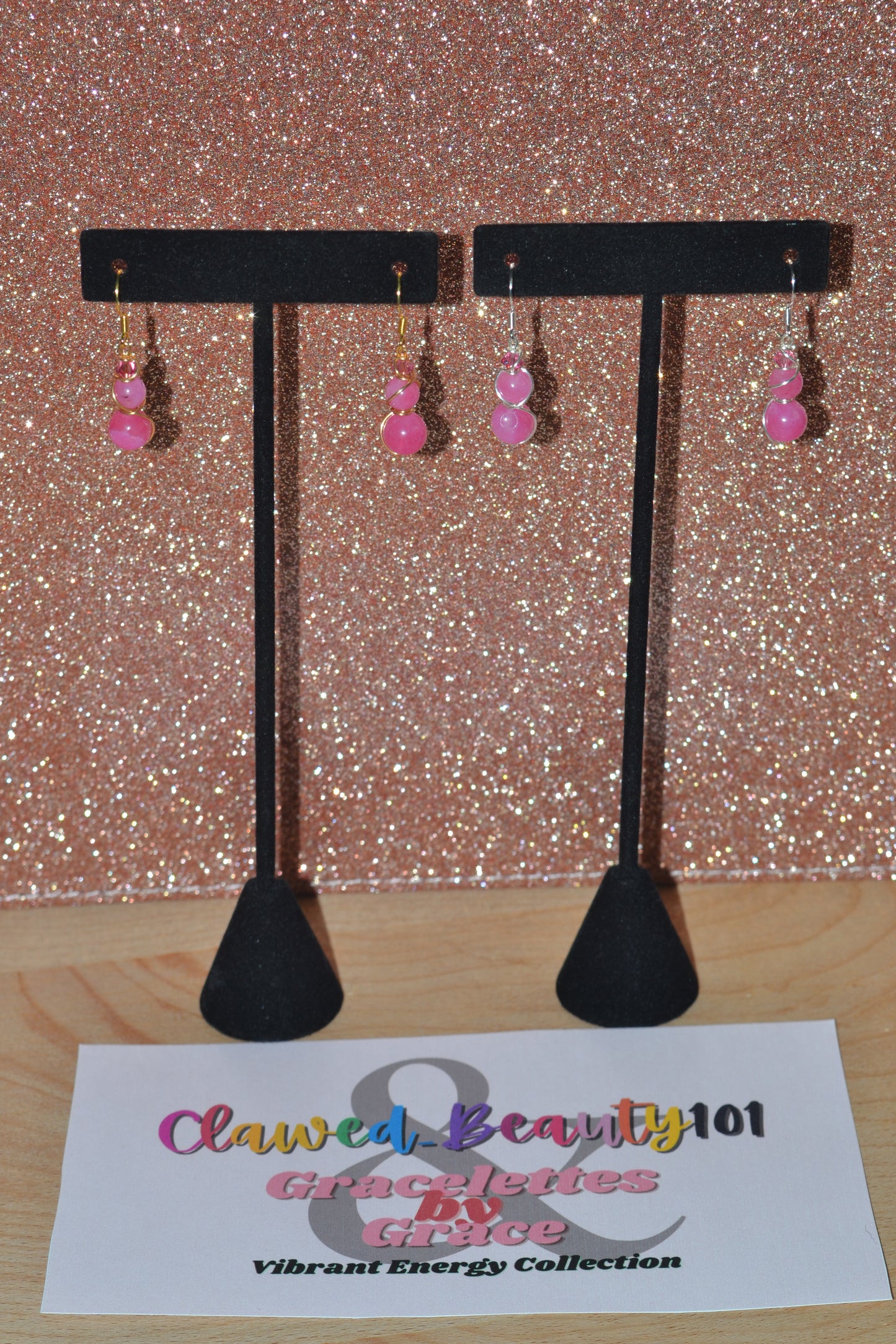 Bubblegum Bite Dangle Earrings (Gold or Silver)