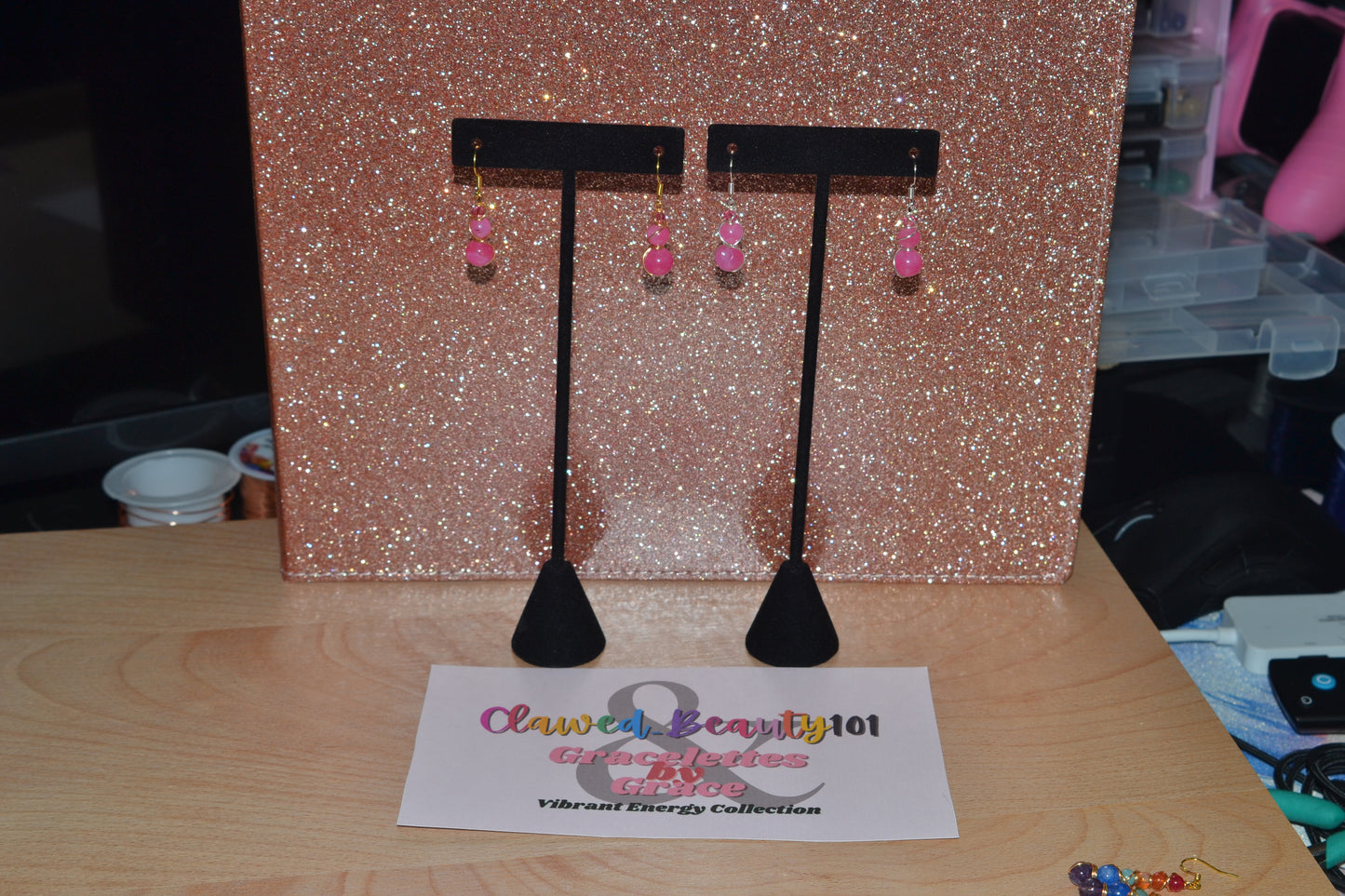 Bubblegum Bite Dangle Earrings (Gold or Silver)