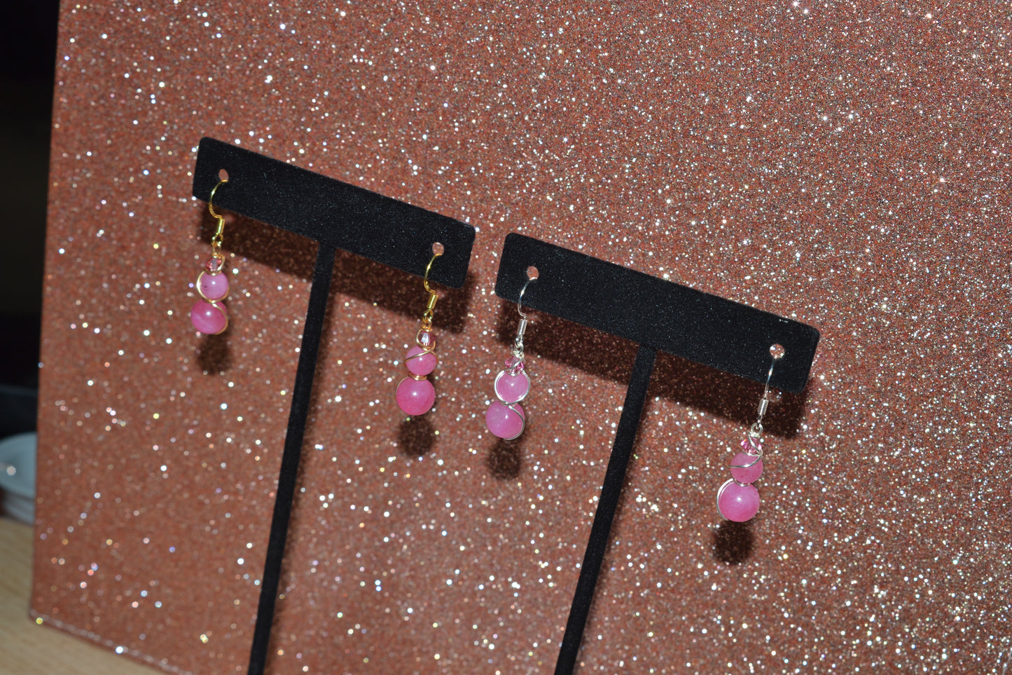 Bubblegum Bite Dangle Earrings (Gold or Silver)