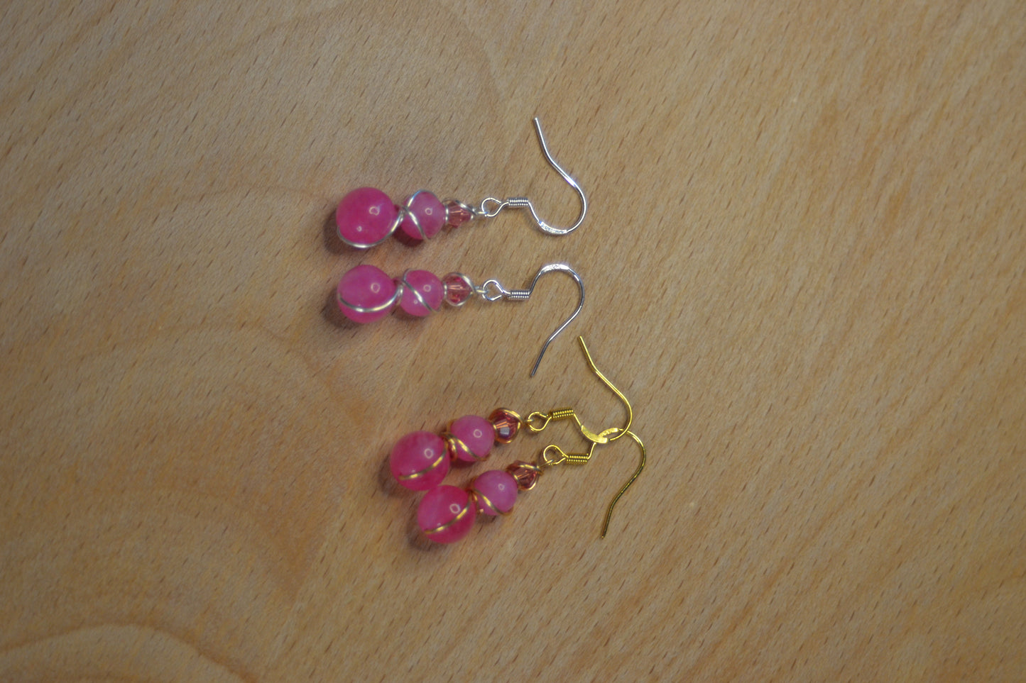 Bubblegum Bite Dangle Earrings (Gold or Silver)