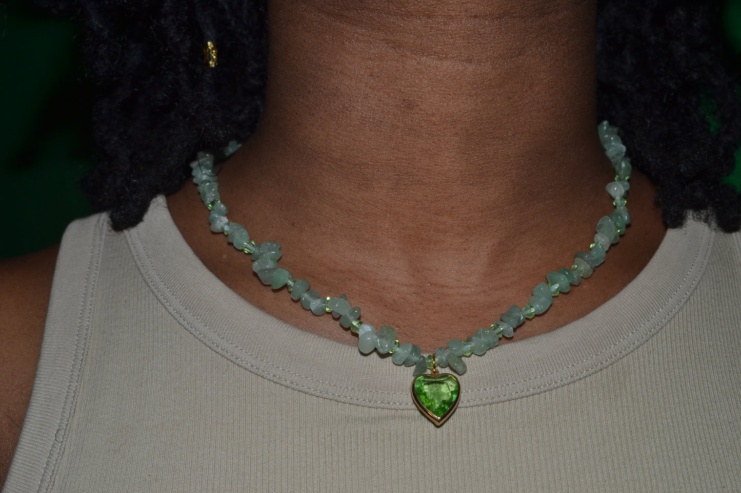 Fluorite & Aventurine Chip Set – Heart Clarity & Grounded Glow (3-Piece Jewelry Set)