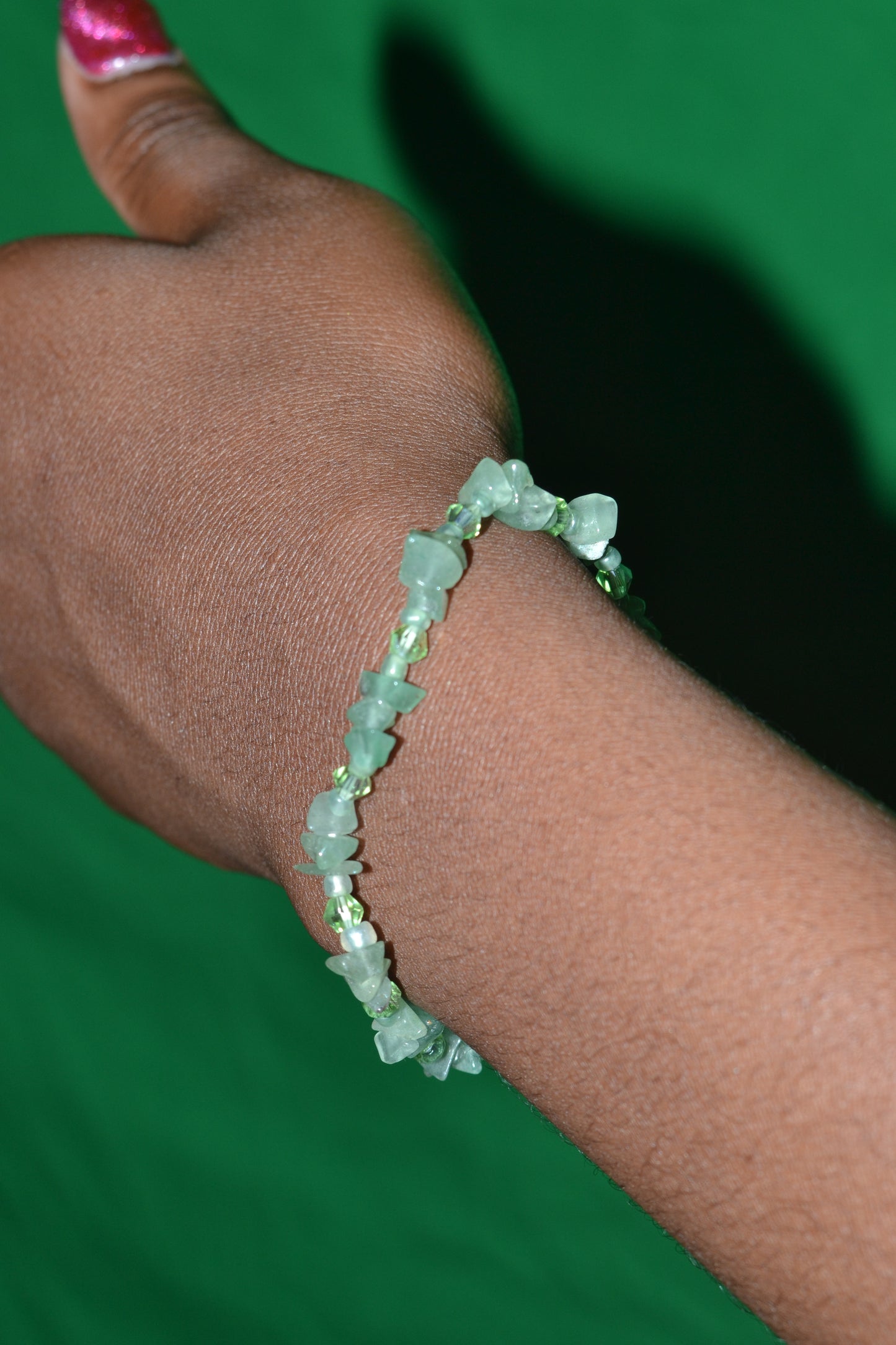 Fluorite & Aventurine Chip Set – Heart Clarity & Grounded Glow (3-Piece Jewelry Set)