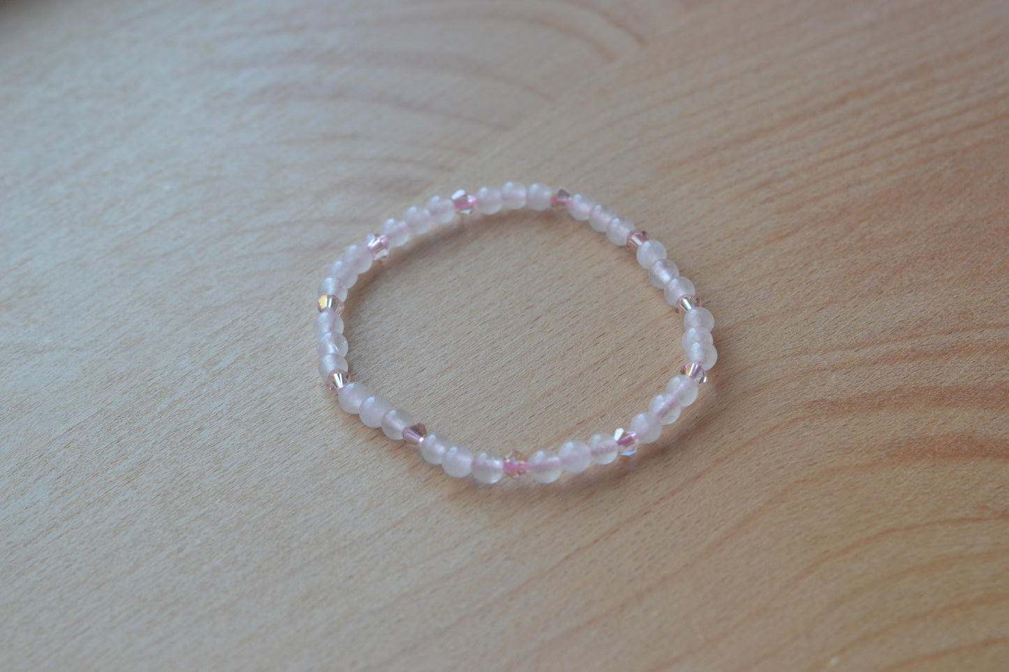 Delicate Rose Quartz Bracelet β Self-Love & Confidence