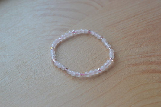 Delicate Rose Quartz Bracelet – Self-Love & Confidence