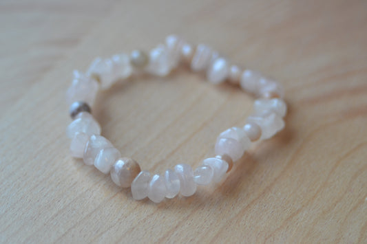 Rose Quartz & Sunstone Bracelet – Love, Radiance & Feminine Power