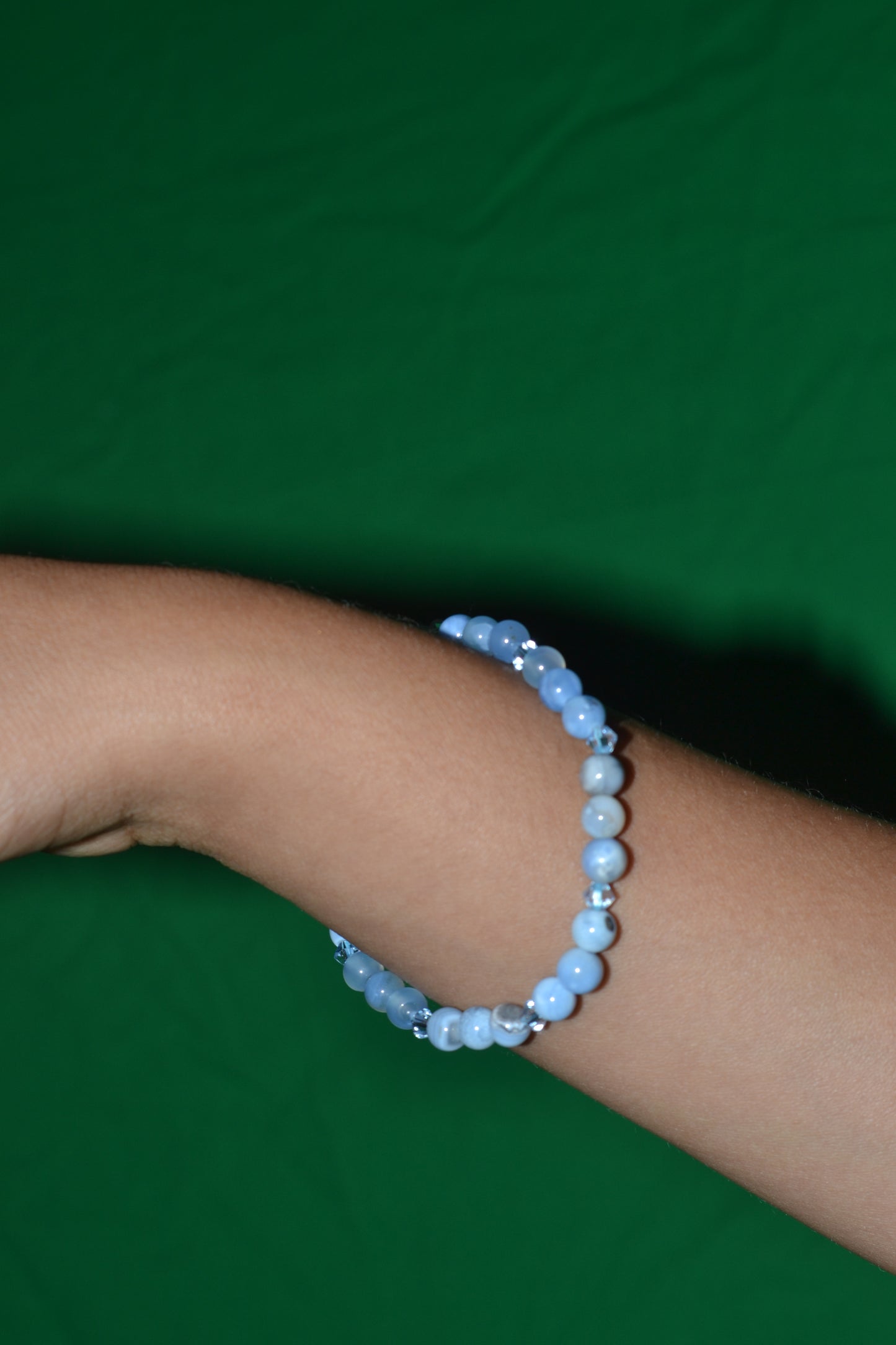 Blue Lace Agate Bracelet – Feminine Flow & Soft Clarity