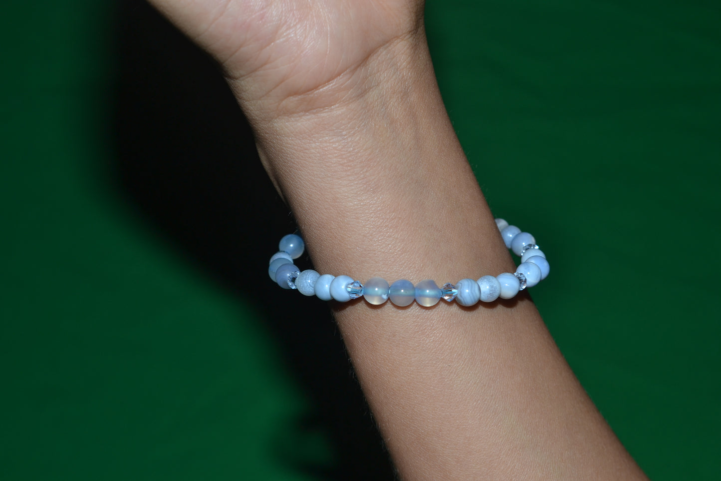 Blue Lace Agate Bracelet – Feminine Flow & Soft Clarity