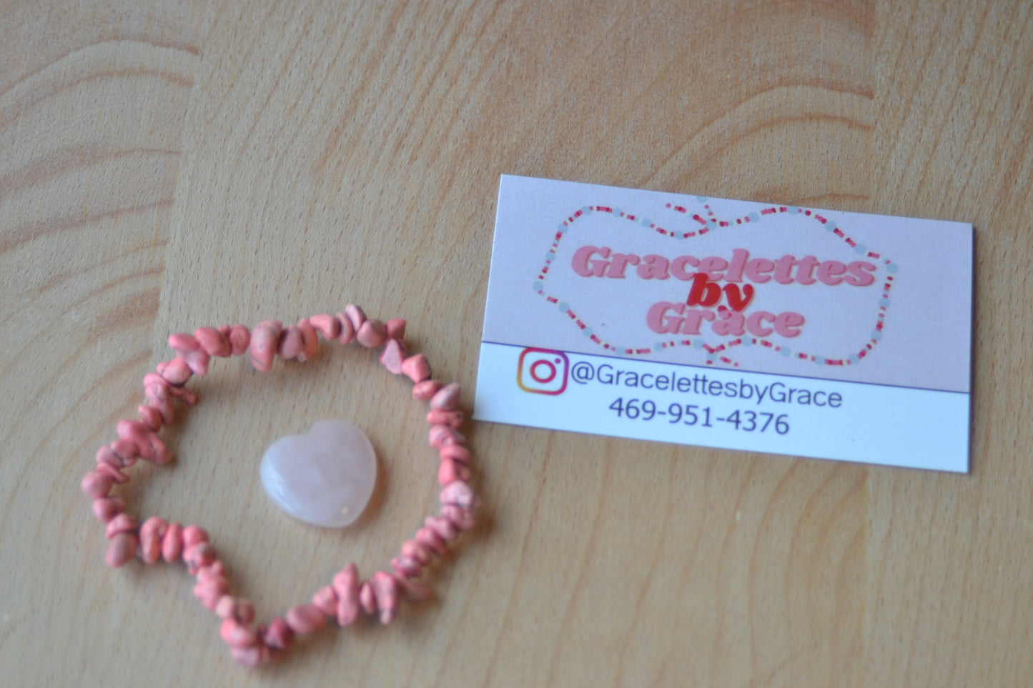 Pink Howlite Chip Bead Bracelet – For Emotional Recovery & Gentle Healing