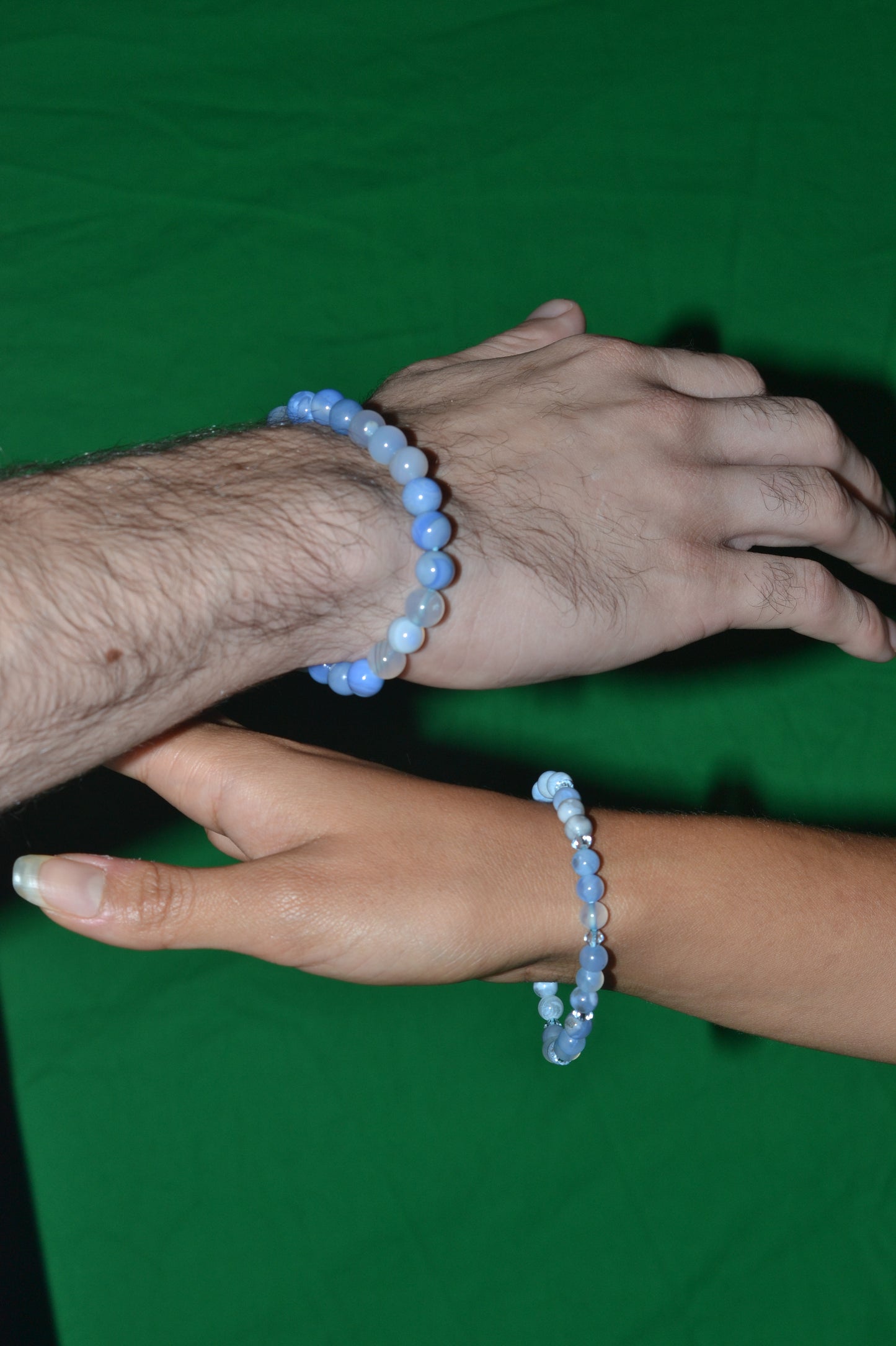 Blue Lace Agate Bracelet – Gentle Masculine Energy & Emotional Clarity