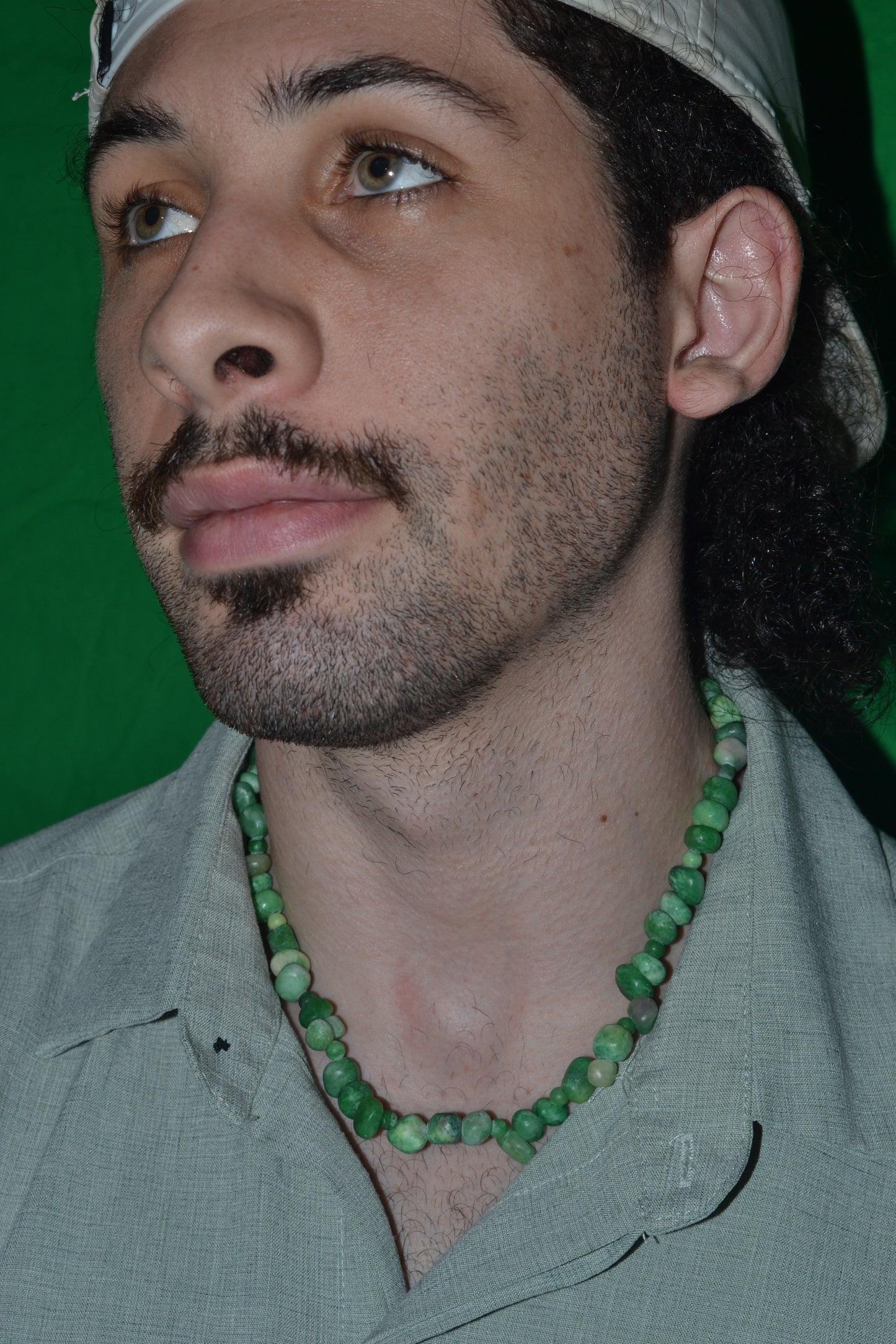 Raw Jade Choker & Bracelet Set – Wild Heart Energy & Earth Beauty (18")
