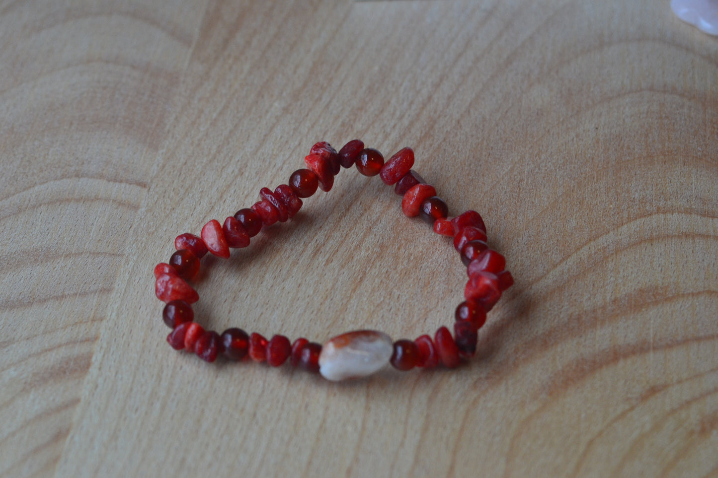Cherry Quartz & Carnelian Power Bracelet β Masculine Energy for Grounding, Action & Strength