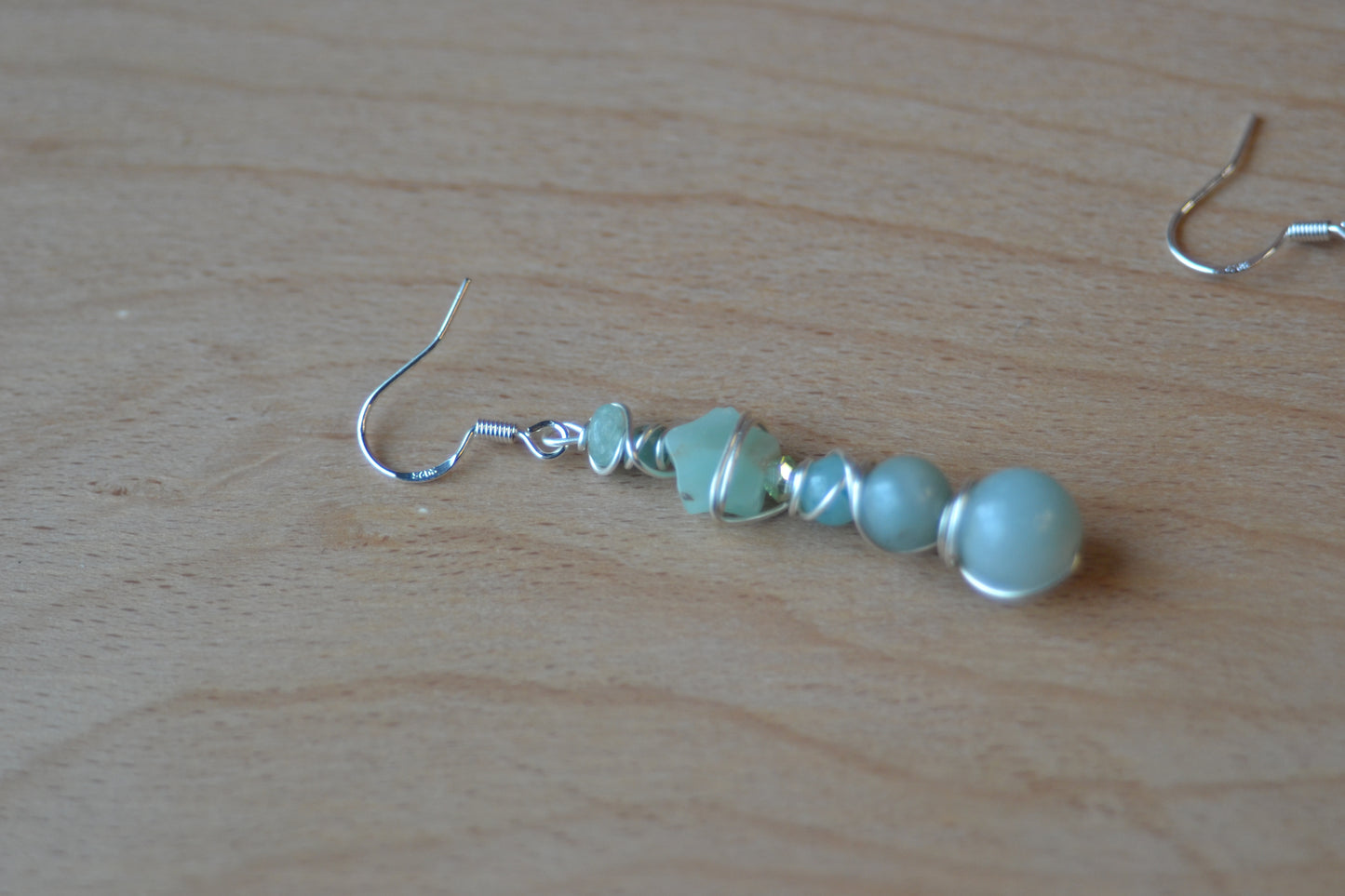 Amazonite star earrings