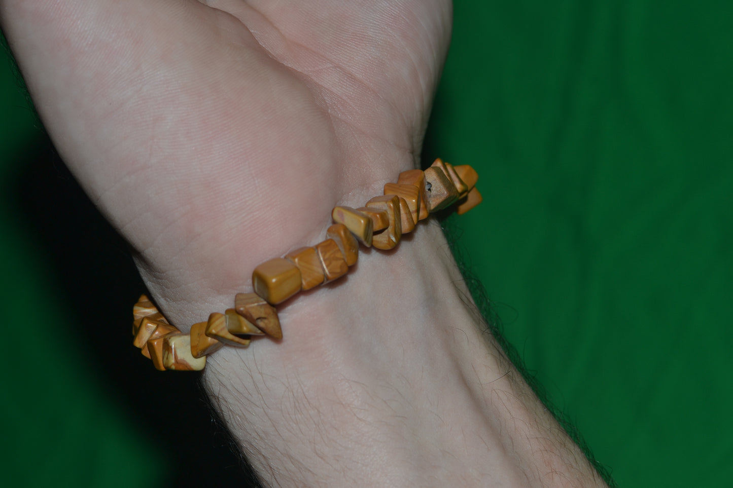 Wooden Jasper Chip Bead Bracelet β Grounding, Earth Energy & Inner Stability