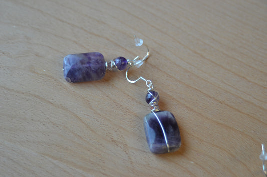 Amethyst Elegant Earrings