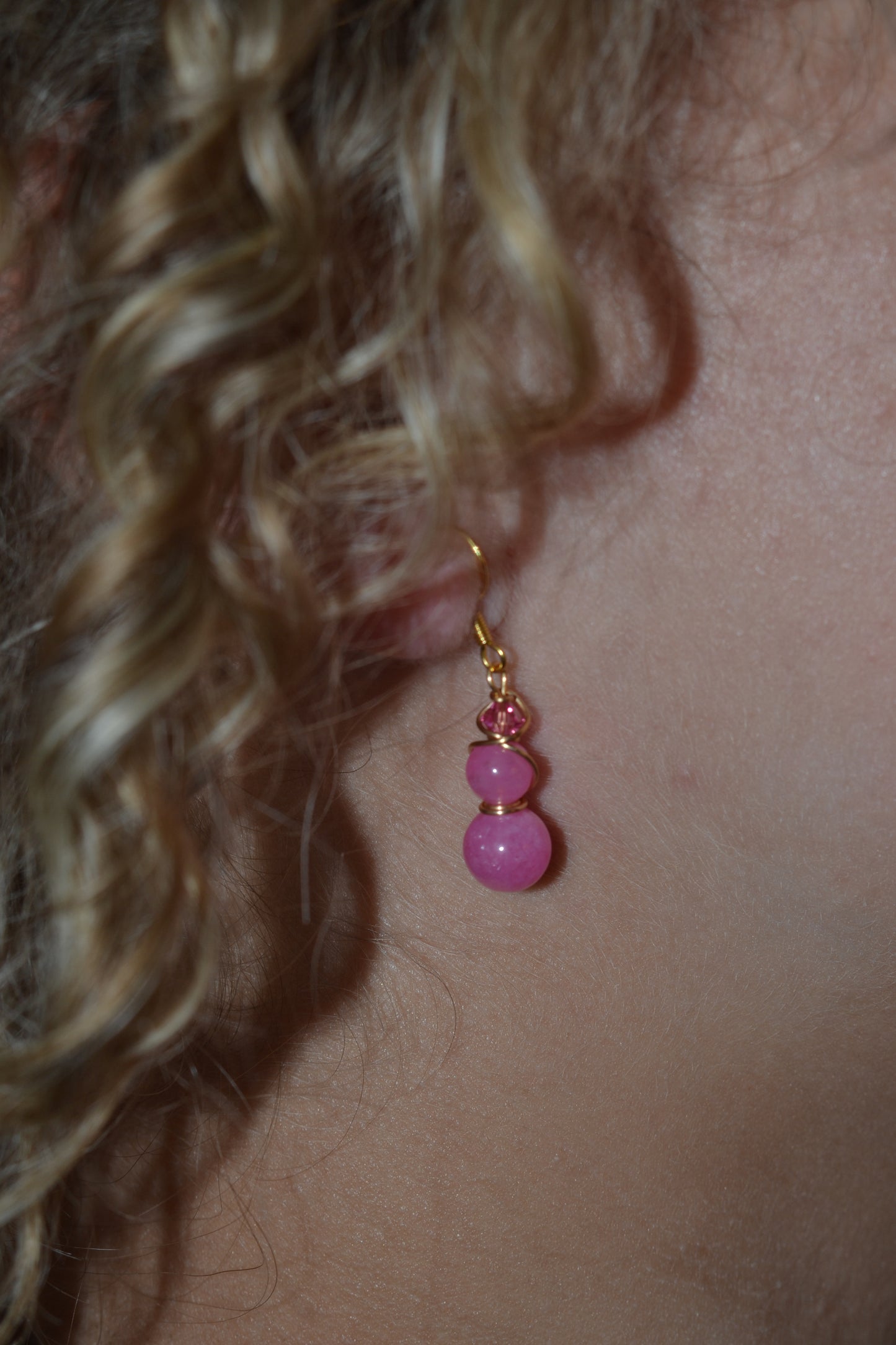 Bubblegum Bite Dangle Earrings (Gold or Silver)