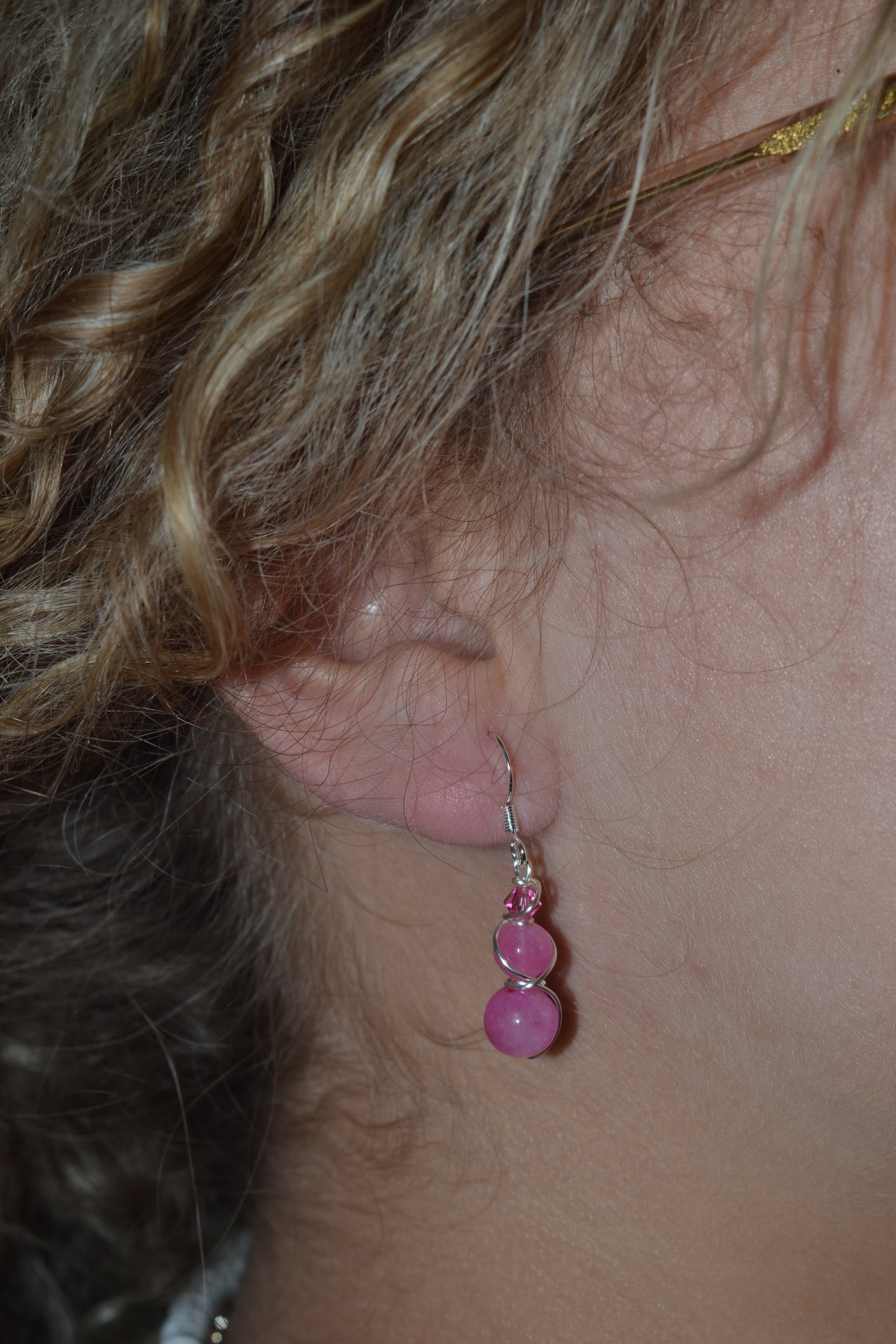 Bubblegum Bite Dangle Earrings (Gold or Silver)