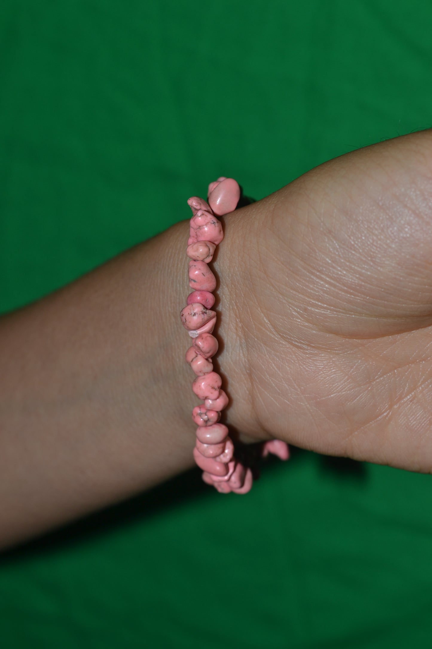 Pink Howlite Chip Bead Bracelet – For Emotional Recovery & Gentle Healing