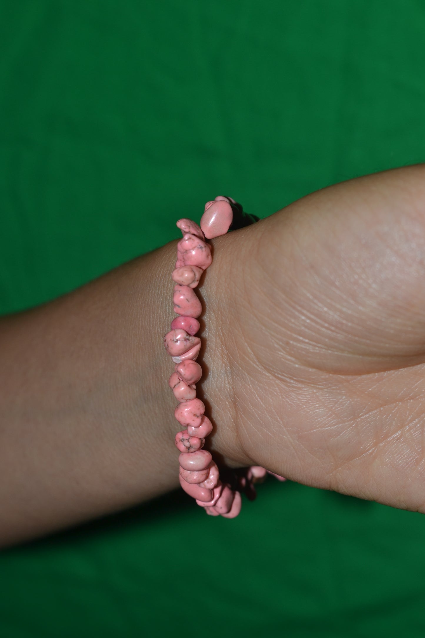 Pink Howlite Chip Bead Bracelet – For Emotional Recovery & Gentle Healing