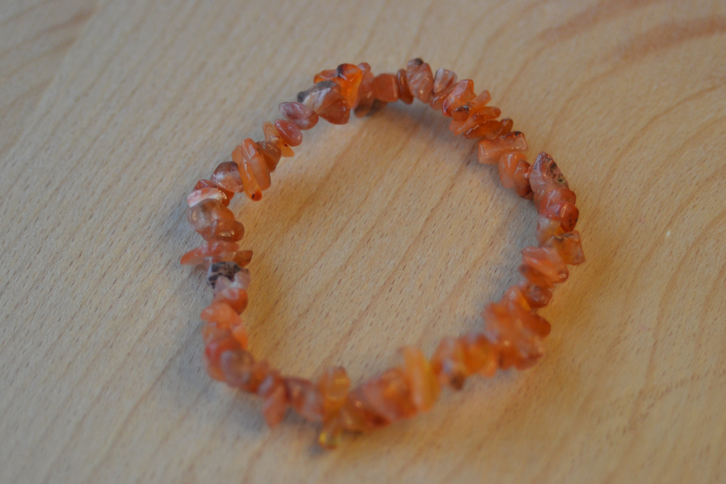 Fire Agate & Jasper Chip Bead Bracelet β Grounding & Protective Energy