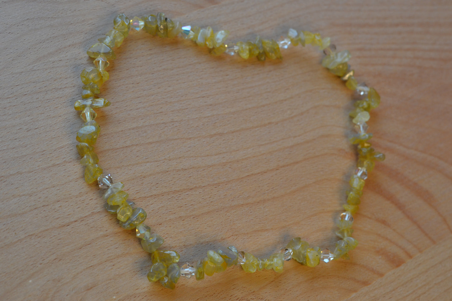 Yellow Agate & Crystal Choker – Radiance, Joy & Solar Power (14")