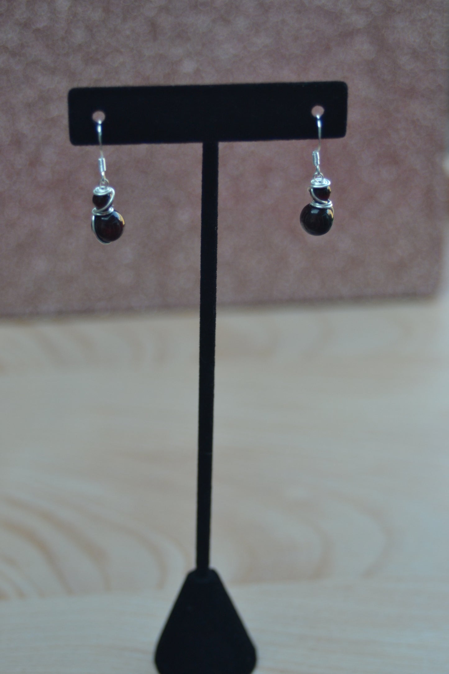 Red Tiger's Eye Dangles