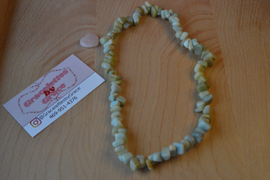 Chunky Amazonite Choker – Truth, Boundaries & Ocean Power (18")