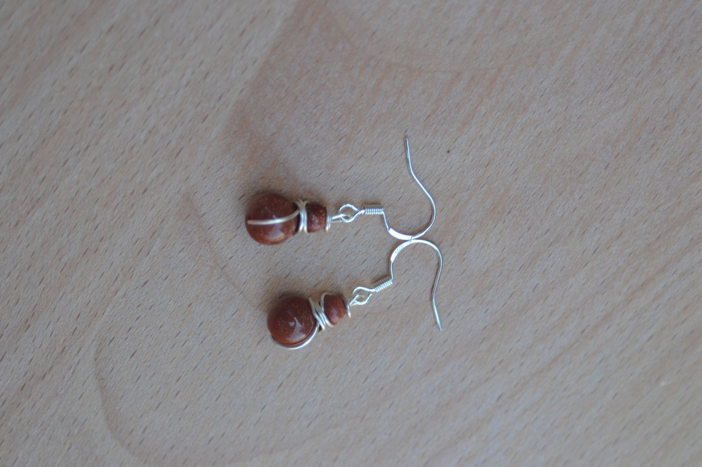 Goldstone Earrings