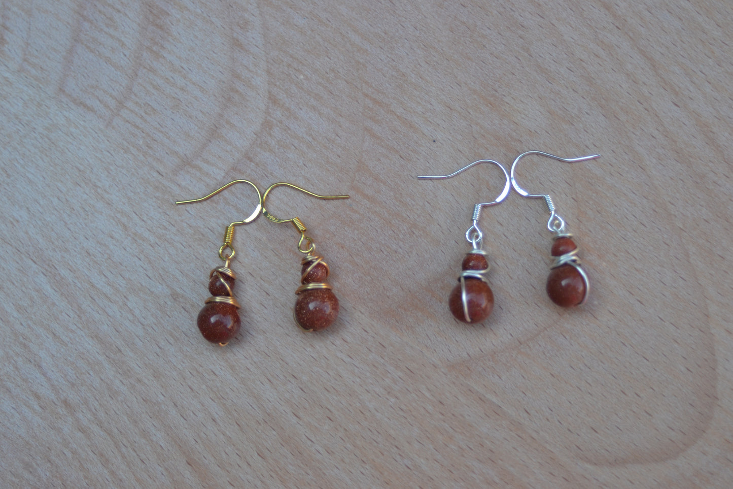 Goldstone Earrings