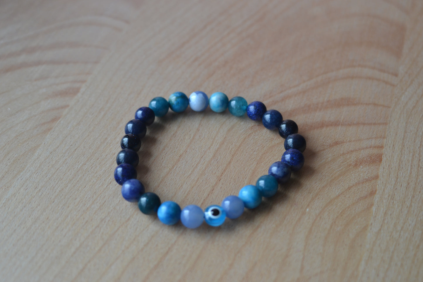 Blue Evil Eye Protection Bracelet –  Intuition, Calm & Spiritual Clarity