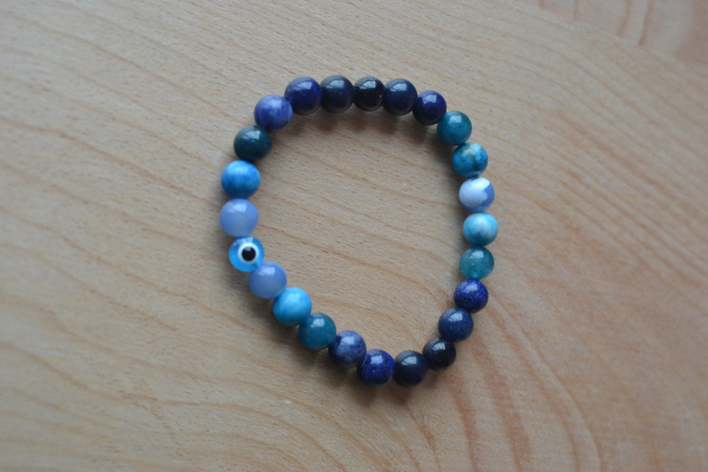 Blue Evil Eye Protection Bracelet –  Intuition, Calm & Spiritual Clarity