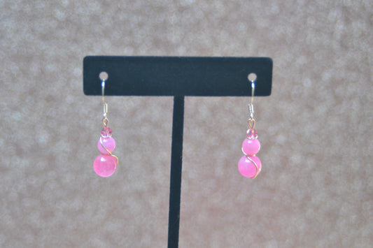 Joyful Pink Dangles