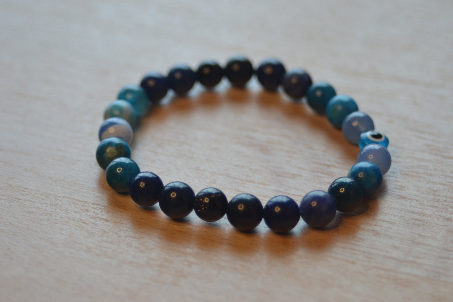 Blue Evil Eye Protection Bracelet –  Intuition, Calm & Spiritual Clarity