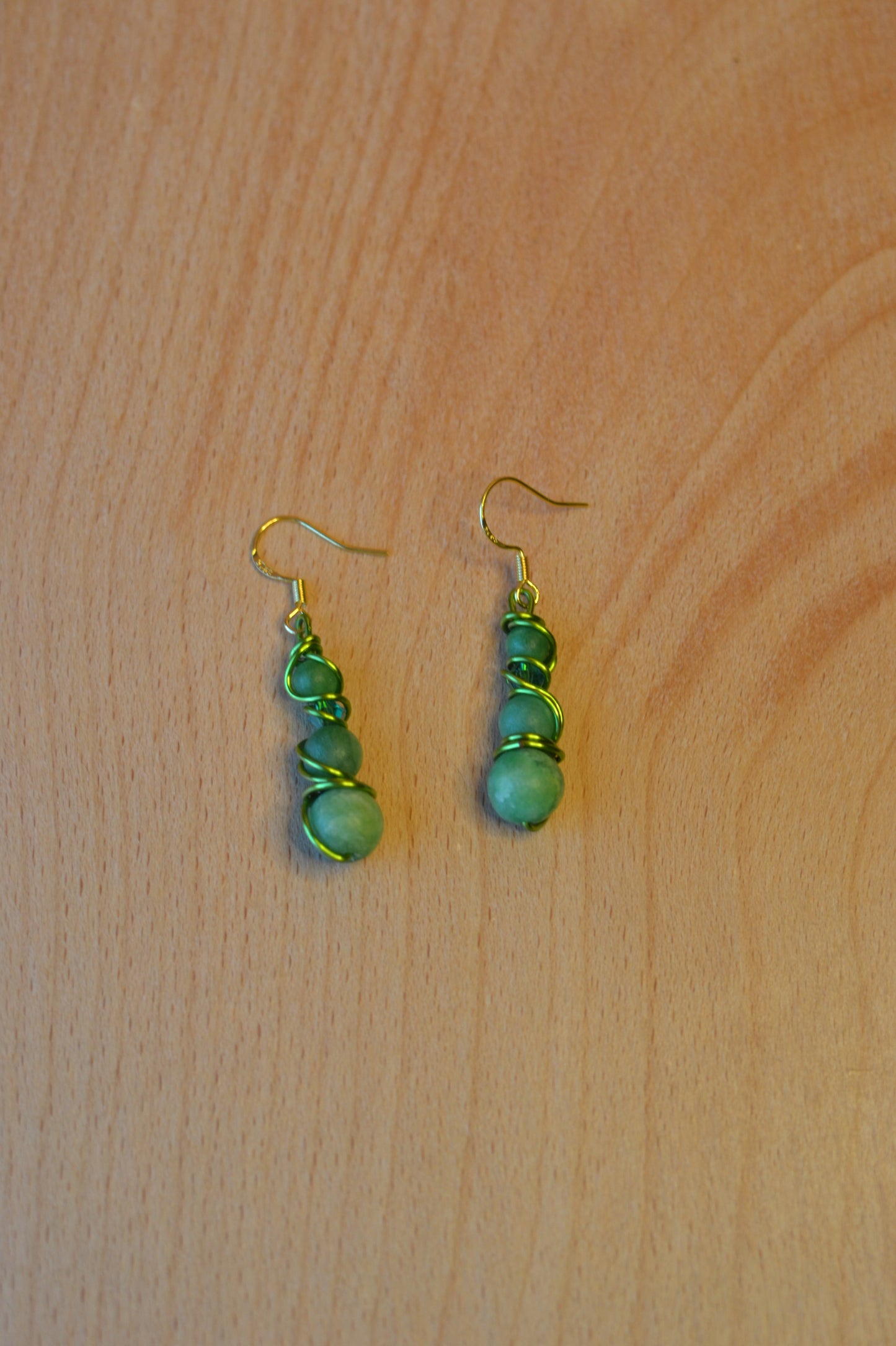 Unpolished Jade Bracelet & Earring Set – Raw Heart Energy & Earth Elegance