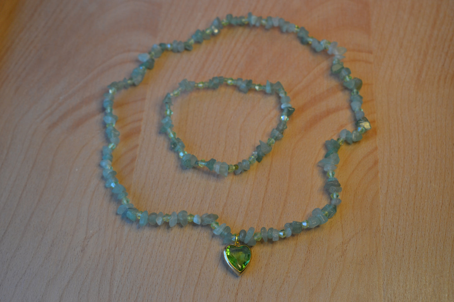 Fluorite & Aventurine Chip Set – Heart Clarity & Grounded Glow (3-Piece Jewelry Set)