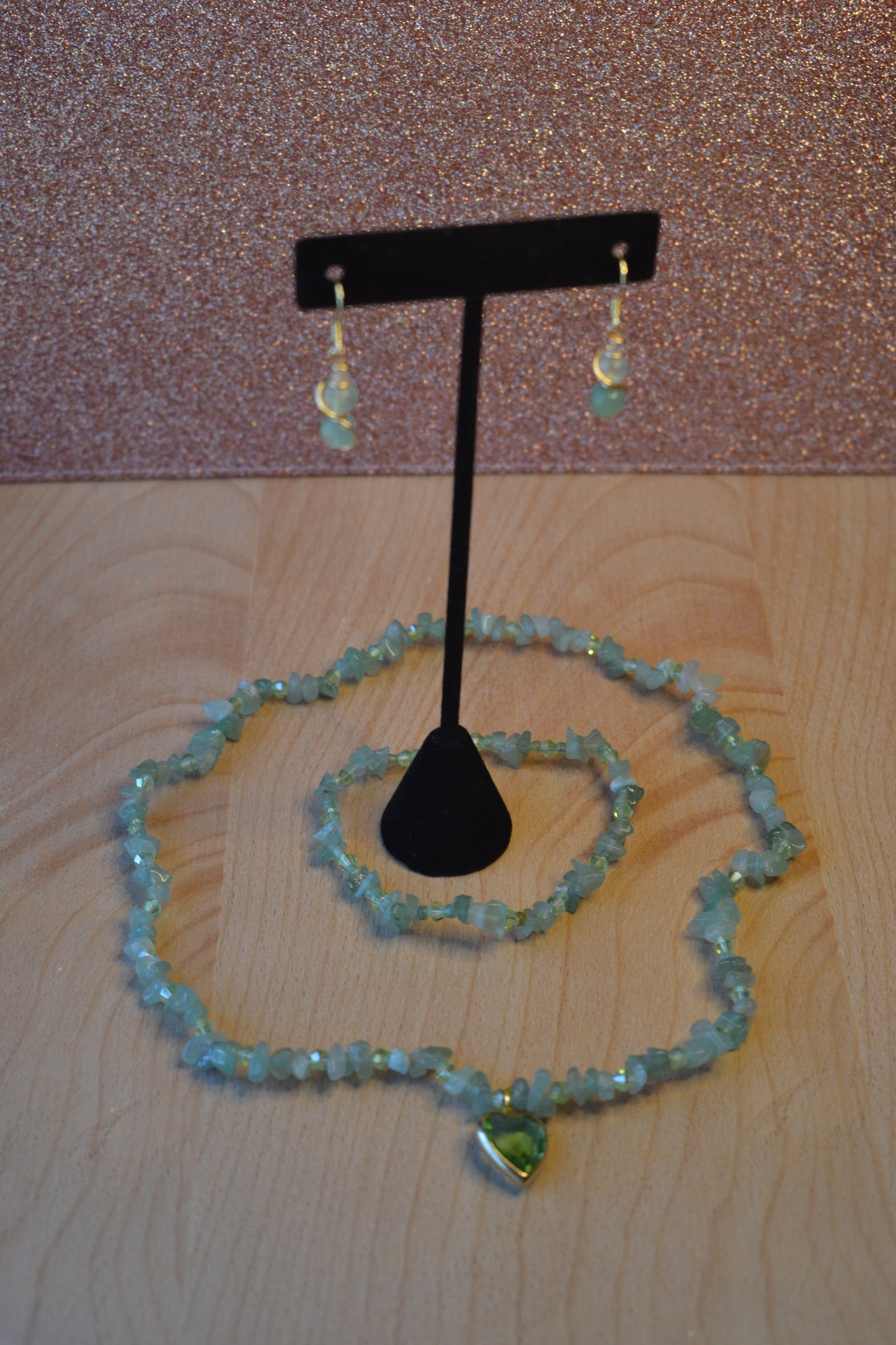 Fluorite & Aventurine Chip Set – Heart Clarity & Grounded Glow (3-Piece Jewelry Set)