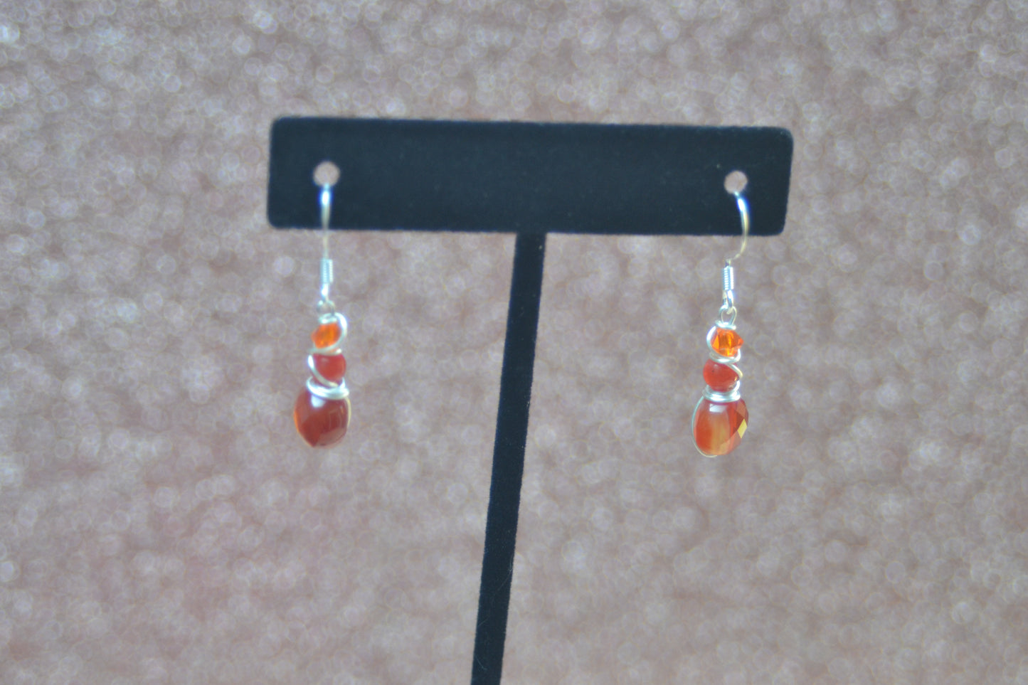 Sunset Carnelian Dangles