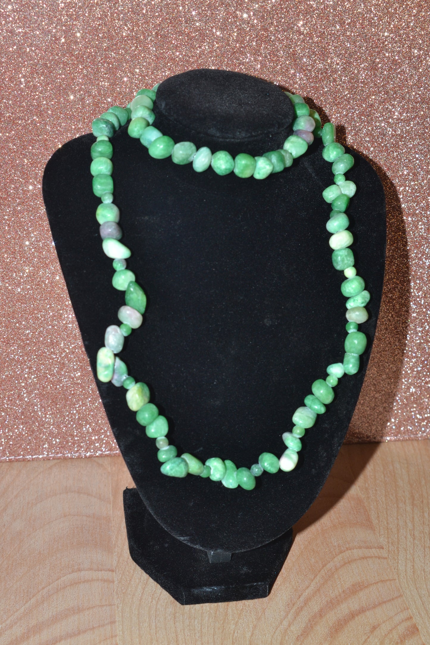 Raw Jade Choker & Bracelet Set – Wild Heart Energy & Earth Beauty (18")