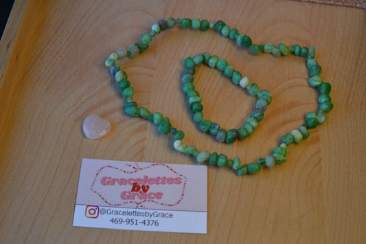 Raw Jade Choker & Bracelet Set – Wild Heart Energy & Earth Beauty (18")