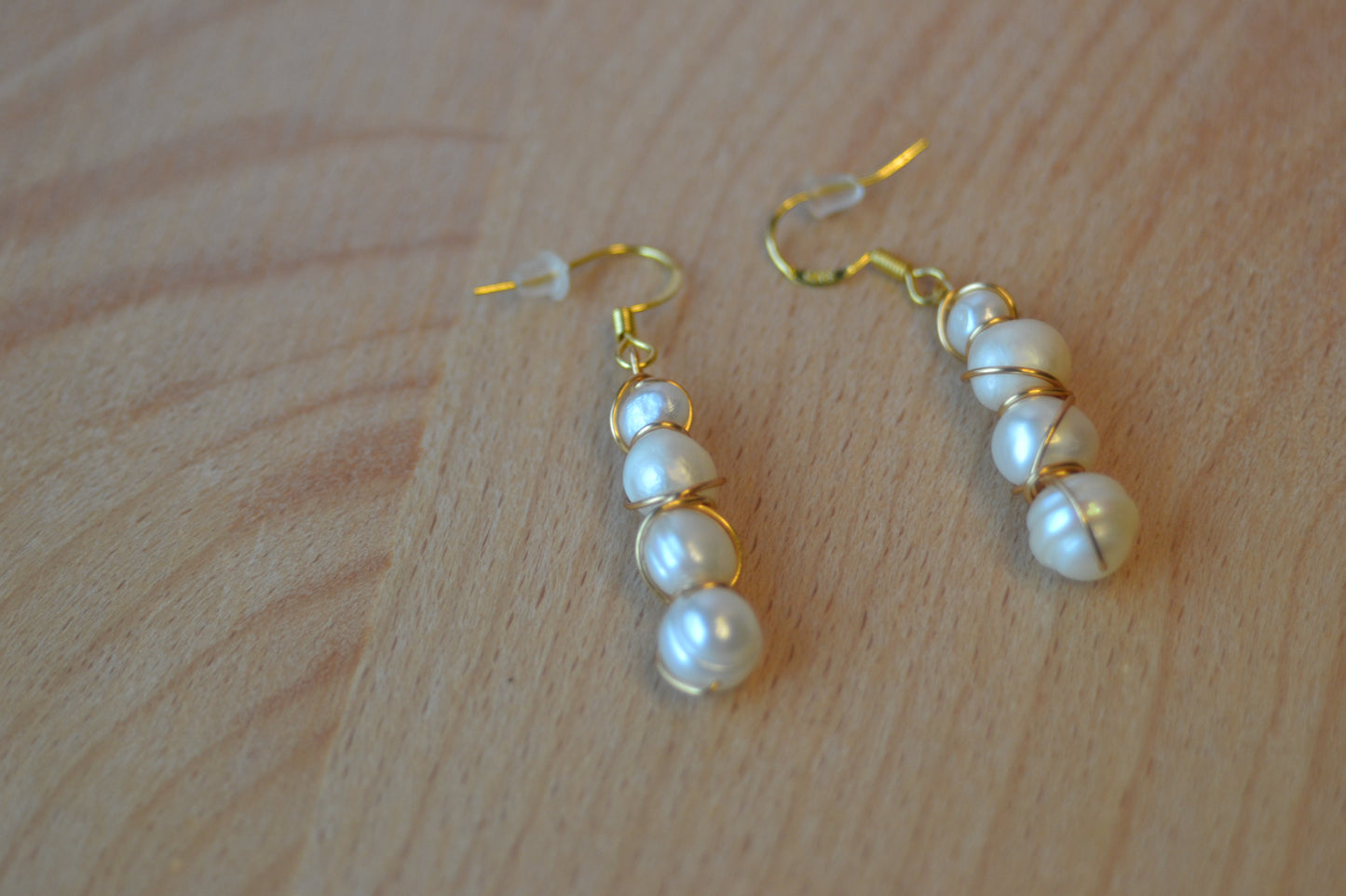 4-Tier Freshwater Pearl Earrings